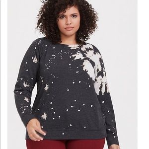 Torrid Acid Splatter Crew Sweatshirt